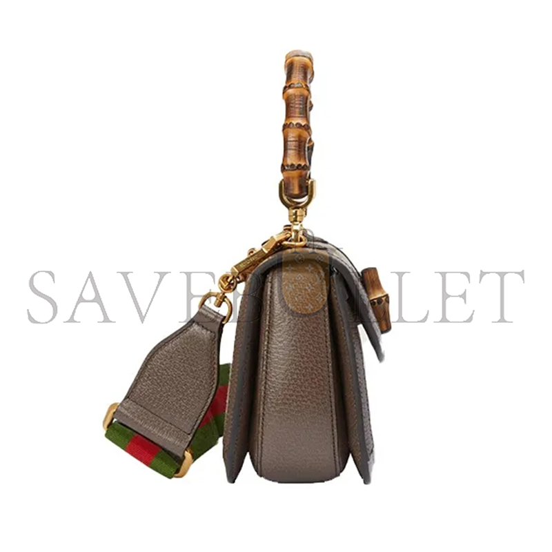 GUCCI BAMBOO 1947 JUMBO SMALL TOP HANDLE BAG 675797 (21*15*7cm)